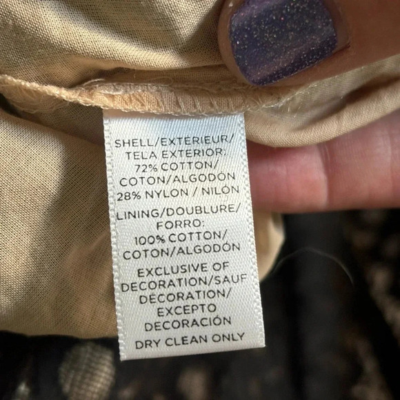 Ann Taylor Loft | lace overlay | black | nude | tank | a line | size 4 - Picture 7 of 14